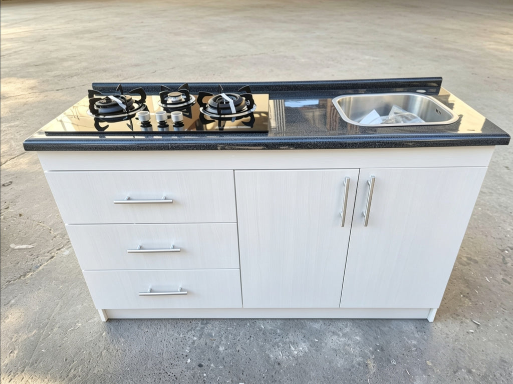 Mueble de Cocina Compacto con Fregadero y Cocina a Gas