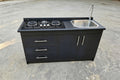 Mueble de Cocina Compacto con Fregadero y Cocina a Gas