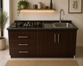 Mueble de Cocina Compacto con fregadero y Cocina a Gas