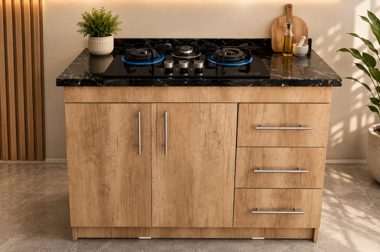 Mueble de Cocina con Encimera Integrada