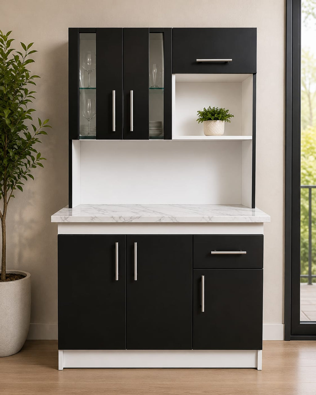 Mueble de Cocina Moderno y Alacena