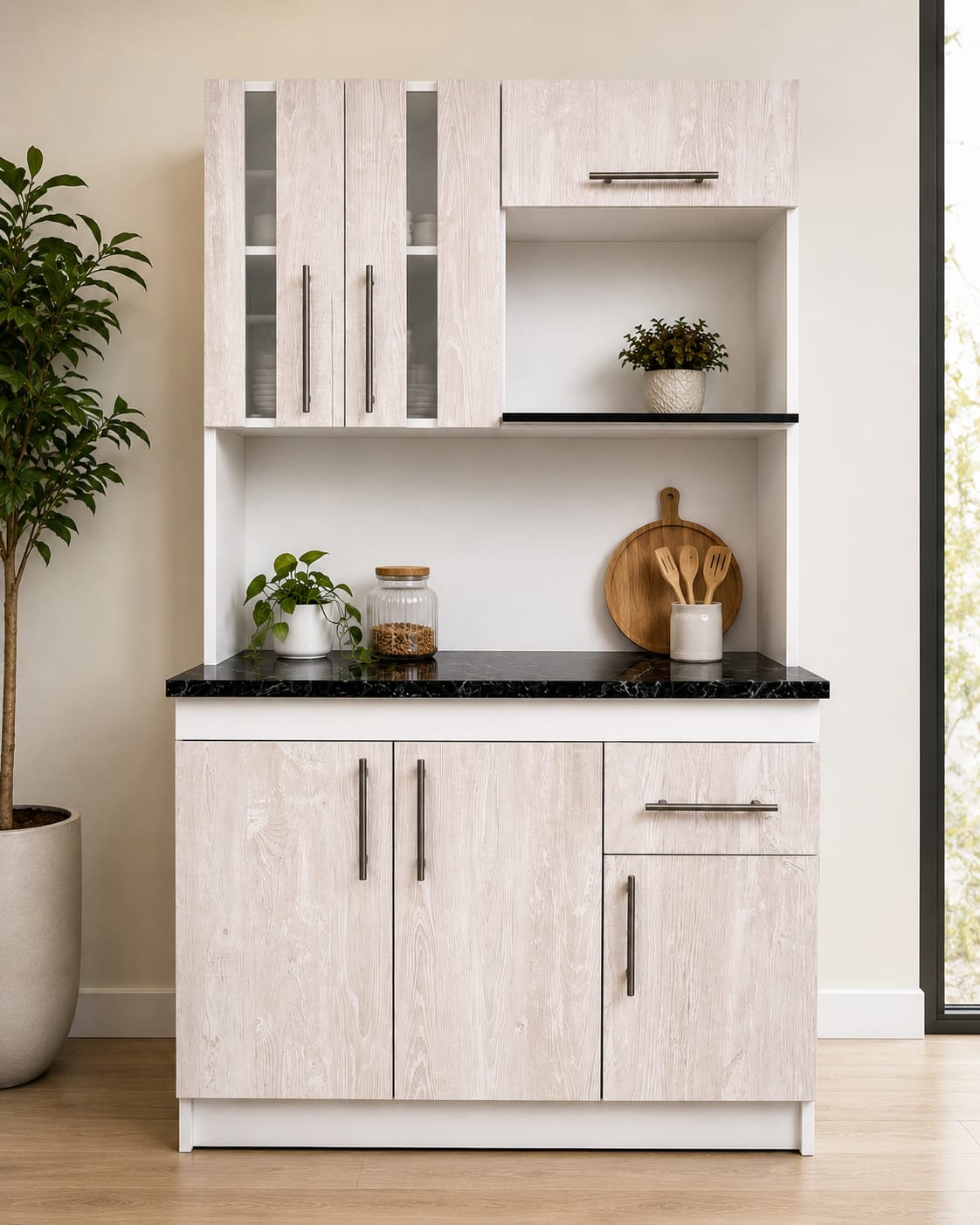 Mueble de Cocina Moderno y Alacena
