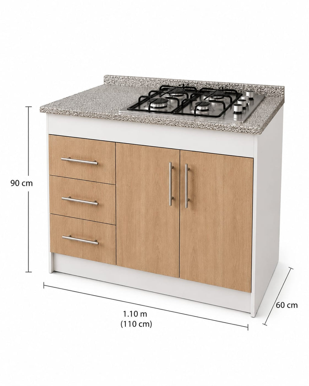Cocina Compacta Con Encimera De 4 Platos