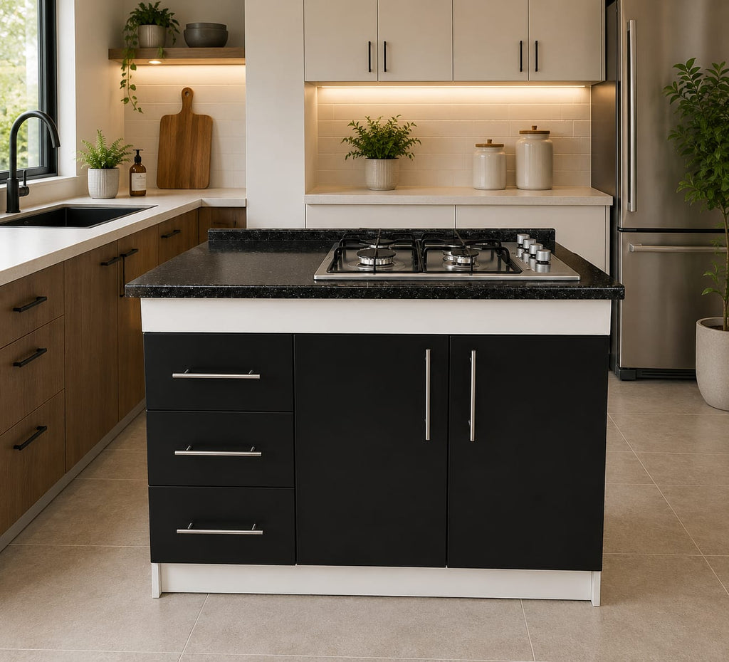 Cocina Compacta Con Encimera De 4 Platos