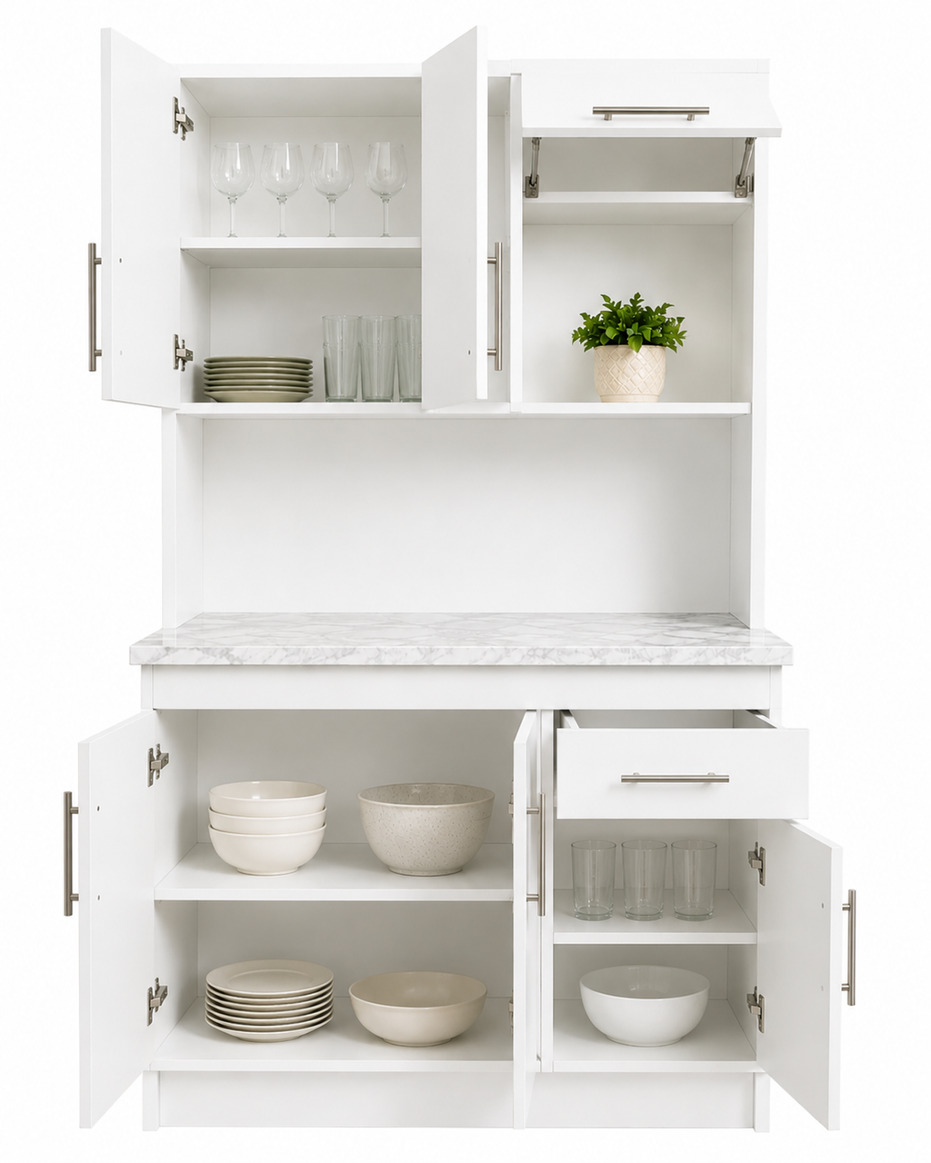 Mueble de Cocina Moderno y Alacena
