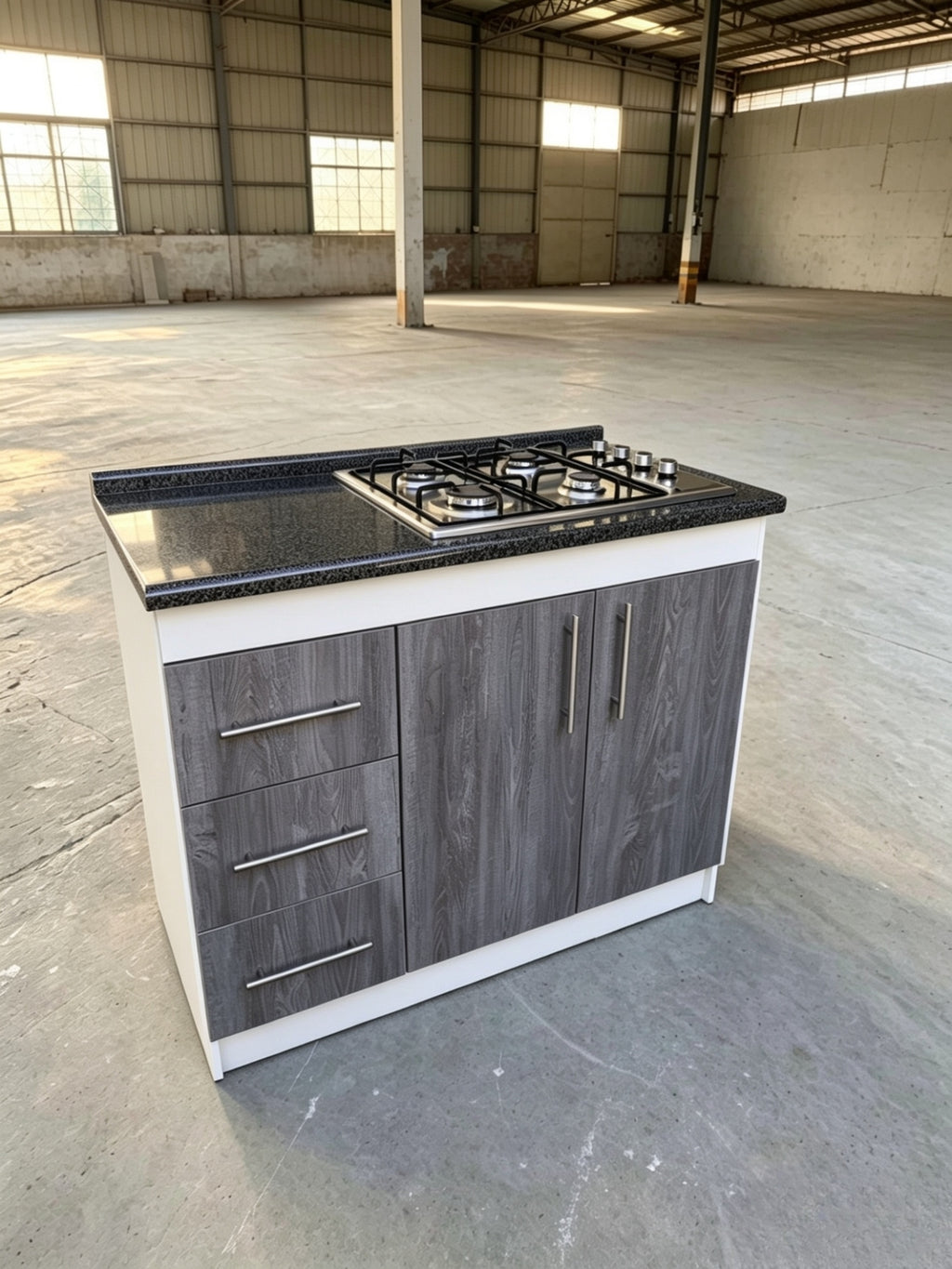 Cocina Compacta Con Encimera De 4 Platos