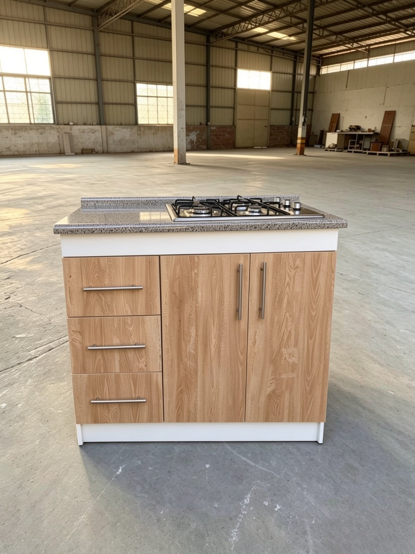 Cocina Compacta Con Encimera De 4 Platos