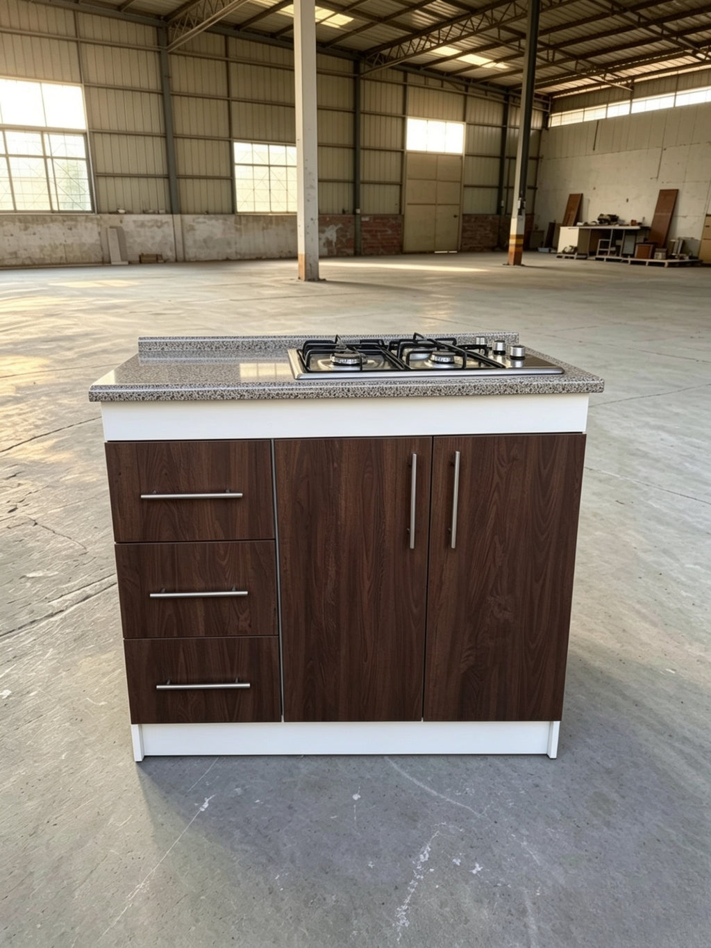 Cocina Compacta Con Encimera De 4 Platos