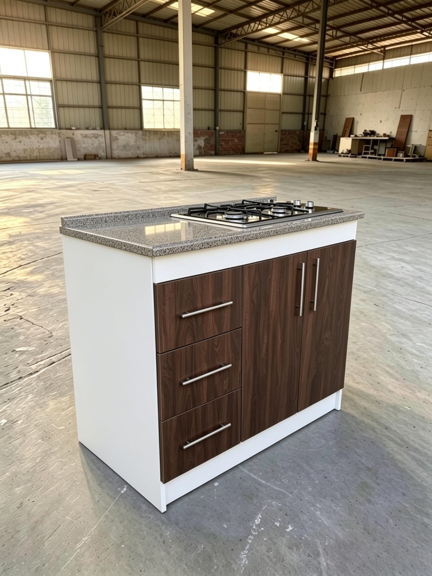 Cocina Compacta Con Encimera De 4 Platos