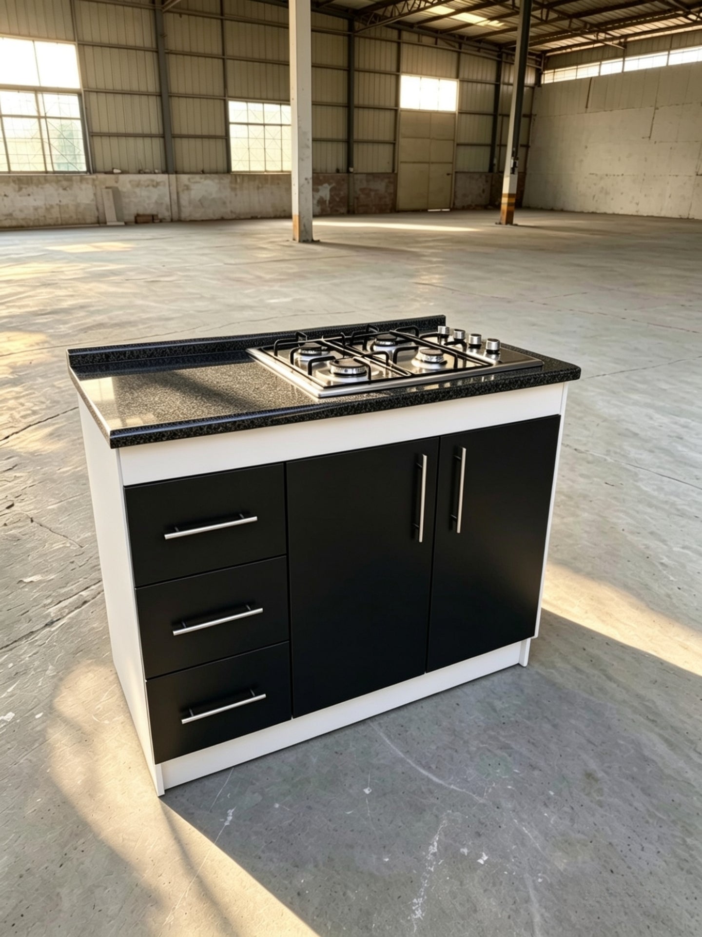 Cocina Compacta Con Encimera De 4 Platos