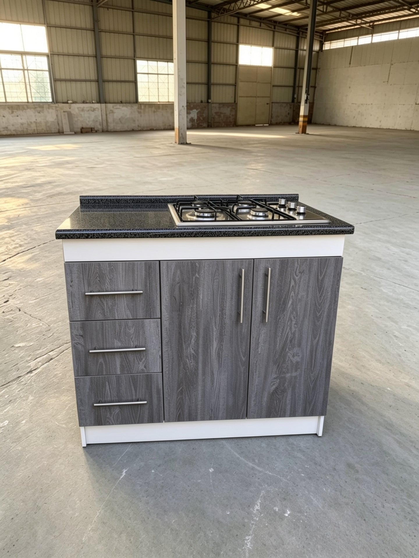 Cocina Compacta Con Encimera De 4 Platos